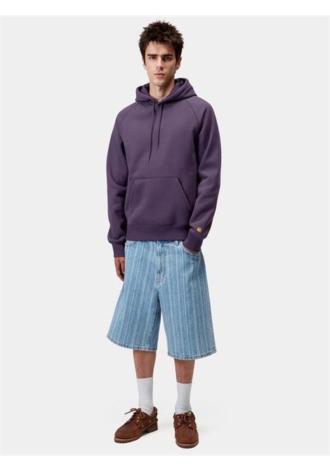 chase hooded sweatshirt man violet CARHARTT WIP | I03366138I.XX